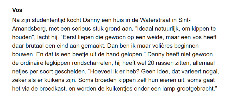 Pagina 3 van het HLN-artikel over De Kippentuin